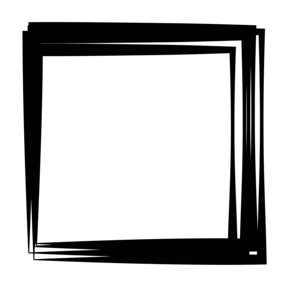 Random Square Contour Frame Border Element — Vettoriale Stock