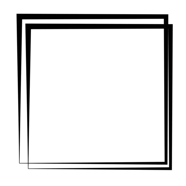 Random Square Contour Frame Border Element — Wektor stockowy
