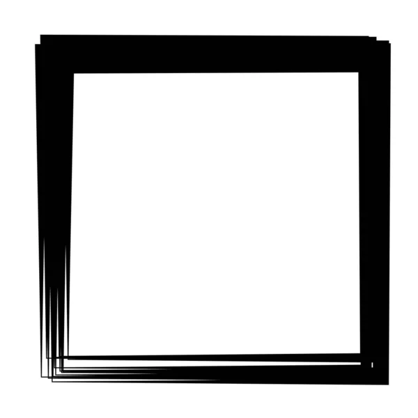 Random Square Contour Frame Border Element —  Vetores de Stock