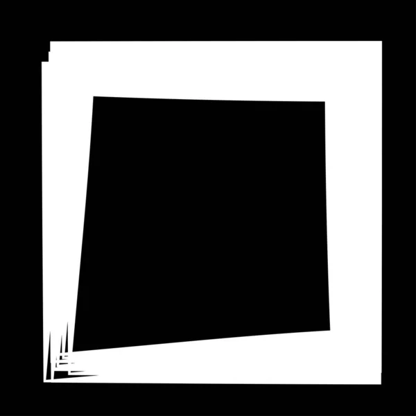 Random Square Contour Frame Border Element — Vector de stock