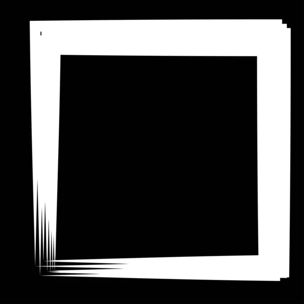 Random Square Contour Frame Border Element — Vettoriale Stock