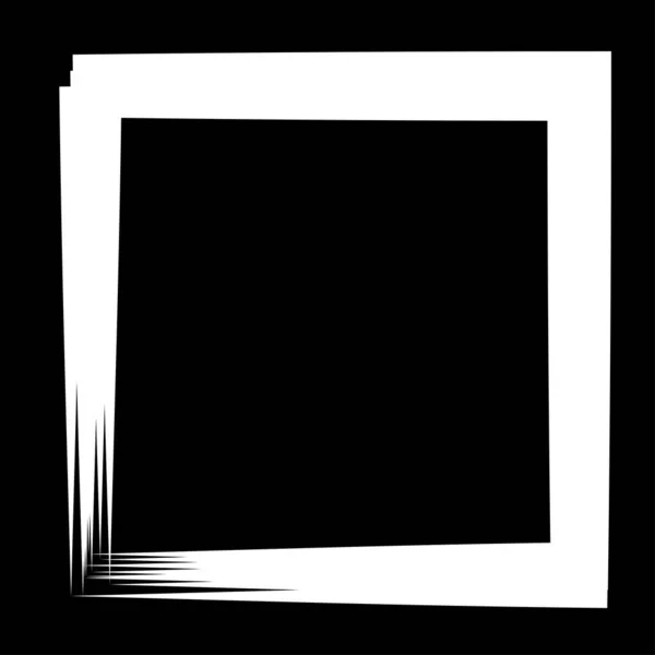 Random Square Contour Frame Border Element — Image vectorielle