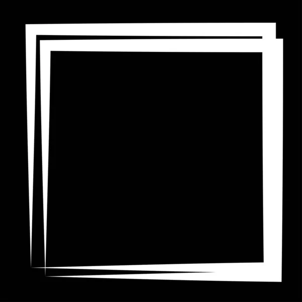 Random Square Contour Frame Border Element — Image vectorielle