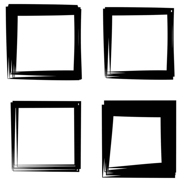 Random Square Contour Frame Border Element — Stockvector