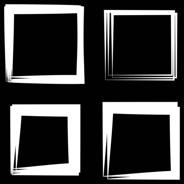 Random Square Contour Frame Border Element — Vector de stoc