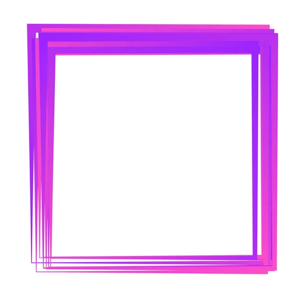 Random Square Contour Frame Border Element - Stok Vektor