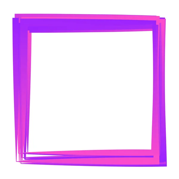 Random Square Contour Frame Border Element — стоковый вектор