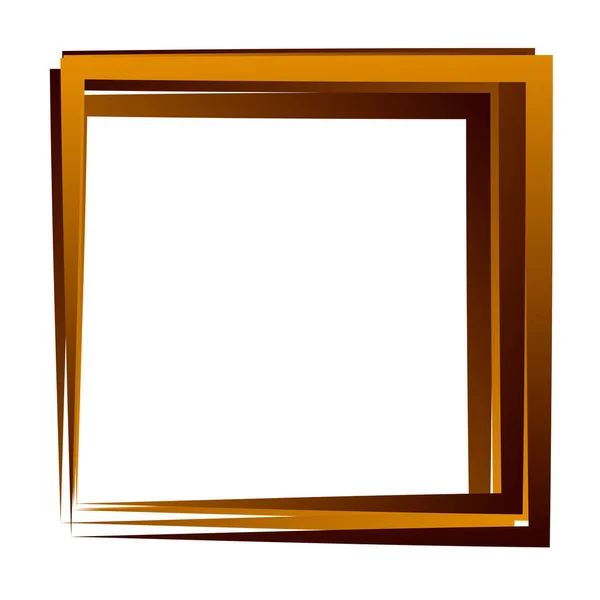 Random Square Contour Frame Border Element — Stockvektor