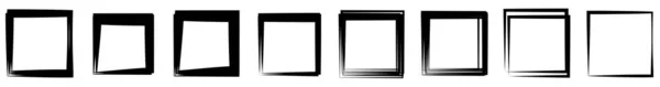 Random Square Contour Frame Border Element Stock Vector Illustration Clip — Image vectorielle