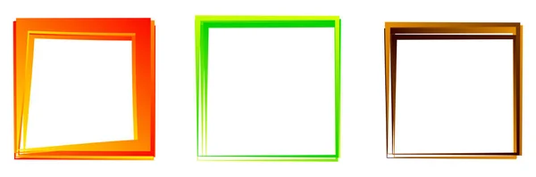 Random Square Contour Frame Border Element Stock Vector Illustration Clip — Stockvector