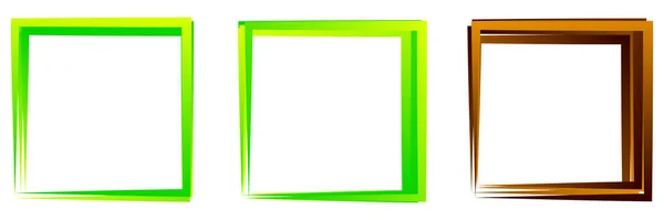 Random Square Contour Frame Border Element Stock Vector Illustration Clip — Διανυσματικό Αρχείο