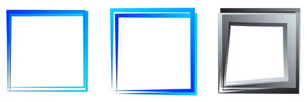Random Square Contour Frame Border Element Stock Vector Illustration Clip — 图库矢量图片