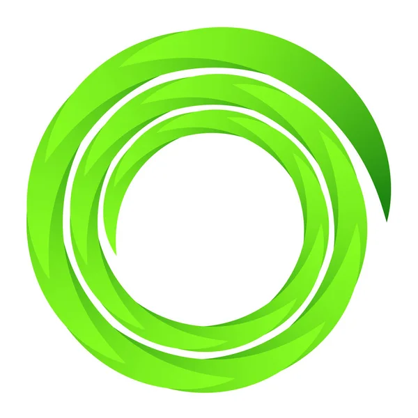Circular Spiral Swirl Twirl Element — Vetor de Stock