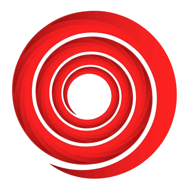 Espiral Circular Remolino Elemento Giratorio — Vector de stock