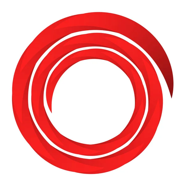 Spirale Circulaire Tourbillon Élément Tourbillon — Image vectorielle