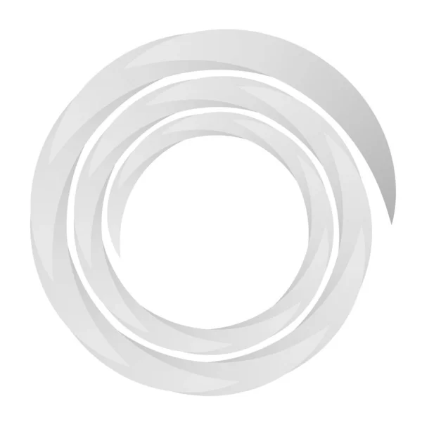 Circular Spiral Swirl Twirl Element — Stock vektor