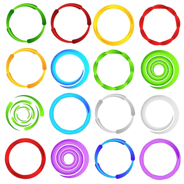 Circular Spiral Swirl Twirl Element — Vector de stock