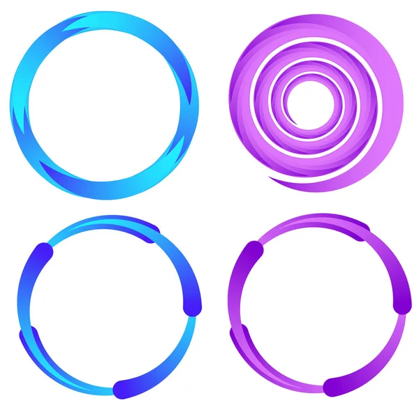 Dairesel spiral, girdap ve dönme elementi