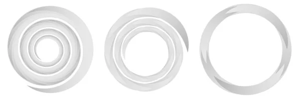 Circular Spiral Swirl Twirl Element Stock Vector Illustration Clip Art — Stock Vector
