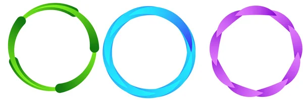 Cirkulär Spiral Virvla Och Virvla Element Stock Vektor Illustration Klipp — Stock vektor