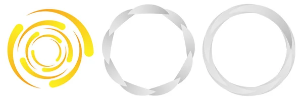 Circular Spiral Swirl Twirl Element Stock Vector Illustration Clip Art — Vetor de Stock