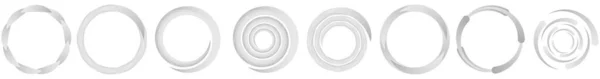 Circular Spiral Swirl Twirl Element Stock Vector Illustration Clip Art — Διανυσματικό Αρχείο