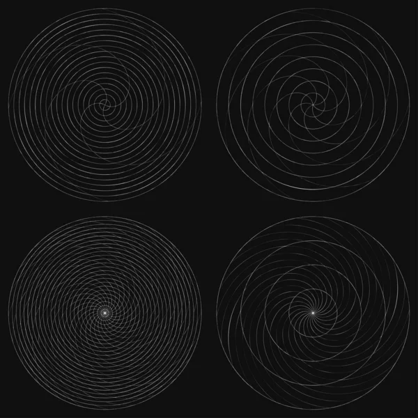 Abstraktes Spiral Wirbel Und Wirbelelement Volute Helixvektor — Stockvektor