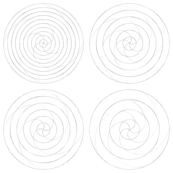 Abstraktes Spiral Wirbel Und Wirbelelement Volute Helixvektor — Stockvektor