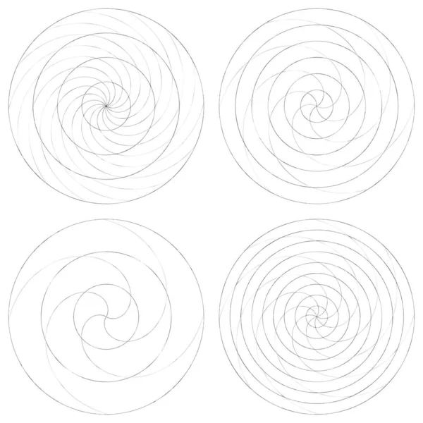 Abstract Spiral Swirl Twirl Element Volute Helix Vector — Stock Vector