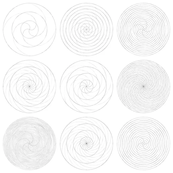 Abstract Spiral Swirl Twirl Element Volute Helix Vector —  Vetores de Stock