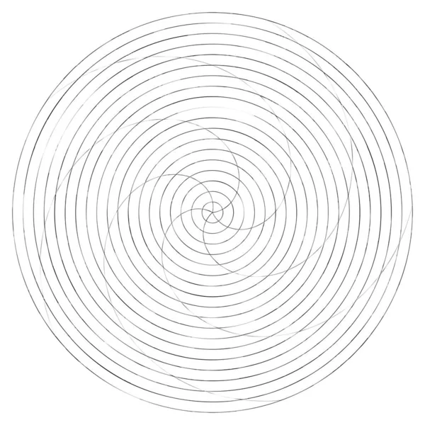 Abstrakt Spiral Virvlande Och Virvlande Element Volut Helixvektor — Stock vektor