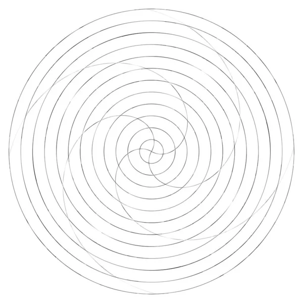 Abstract Spiral Swirl Twirl Element Volute Helix Vector — Vettoriale Stock