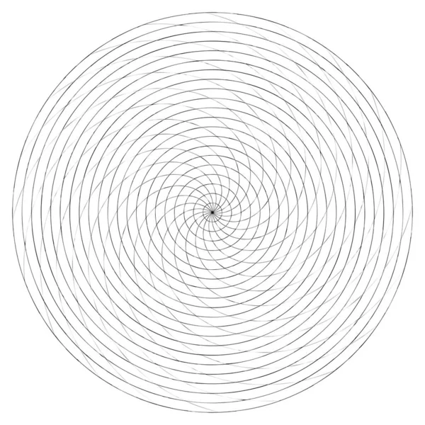 Abstract Spiral Swirl Twirl Element Volute Helix Vector — Stock vektor