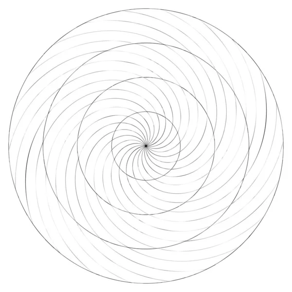 Abstrato Espiral Redemoinho Elemento Giro Voluta Vetor Hélice —  Vetores de Stock