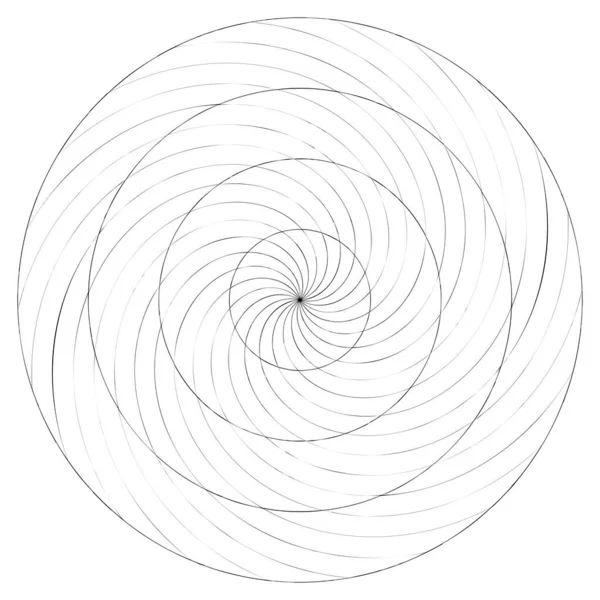 Abstrato Espiral Redemoinho Elemento Giro Voluta Vetor Hélice — Vetor de Stock