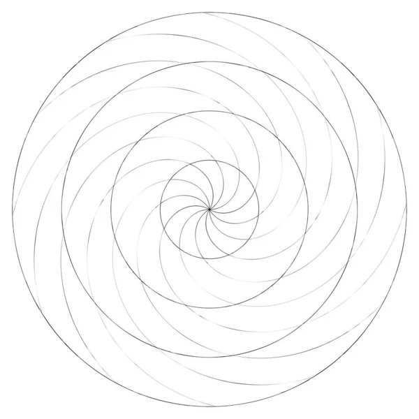 Abstrakt Spiral Virvlande Och Virvlande Element Volut Helixvektor — Stock vektor