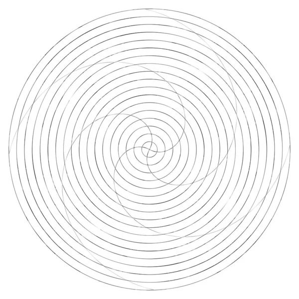 Абстрактний Спіральний Вихровий Вихровий Елемент Фокусний Спіральний Вектор — стоковий вектор