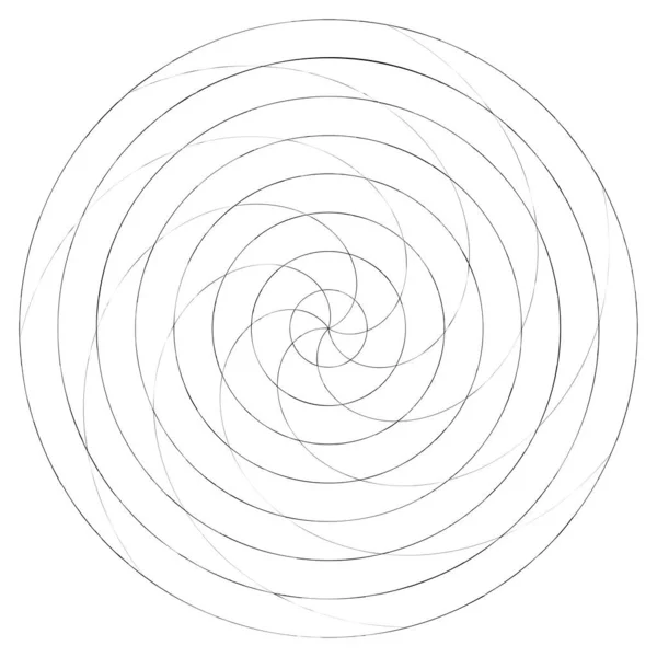 Abstraktes Spiral Wirbel Und Wirbelelement Volute Helixvektor — Stockvektor