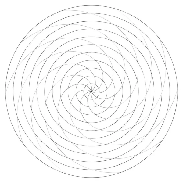 Elemento Astratto Spirale Turbinio Turbinio Voluta Vettore Elica — Vettoriale Stock