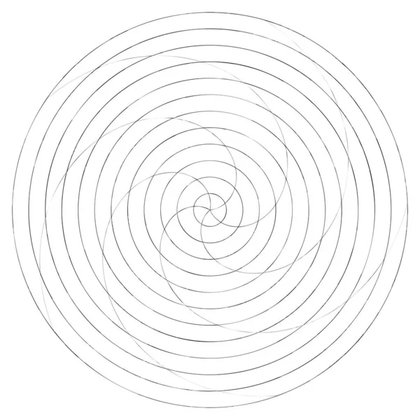 Абстрактный Спиральный Вихревой Вихревой Элемент Volute Спиральный Вектор — стоковый вектор