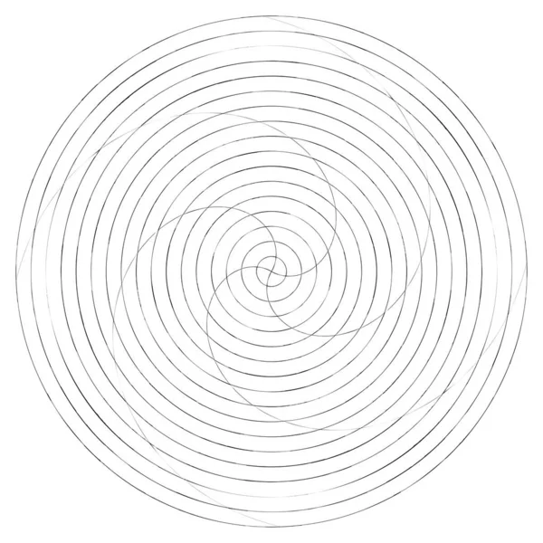 Абстрактный Спиральный Вихревой Вихревой Элемент Volute Спиральный Вектор — стоковый вектор