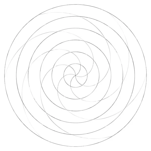 Abstraktes Spiral Wirbel Und Wirbelelement Volute Helixvektor — Stockvektor