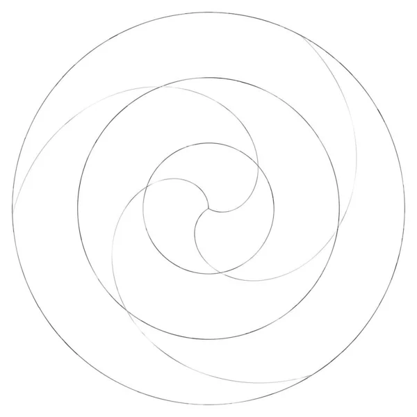 Abstract Spiral Swirl Twirl Element Volute Helix Vector — Wektor stockowy