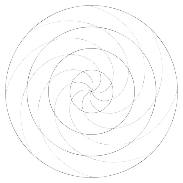 Abstract Spiral Swirl Twirl Element Volute Helix Vector — Stockový vektor