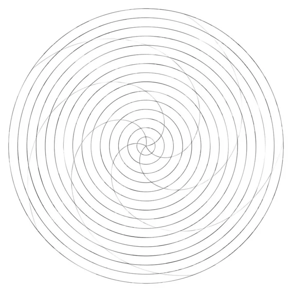 Abstrakt Spiral Virvlande Och Virvlande Element Volut Helixvektor — Stock vektor