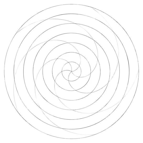 Abstraktes Spiral Wirbel Und Wirbelelement Volute Helixvektor — Stockvektor