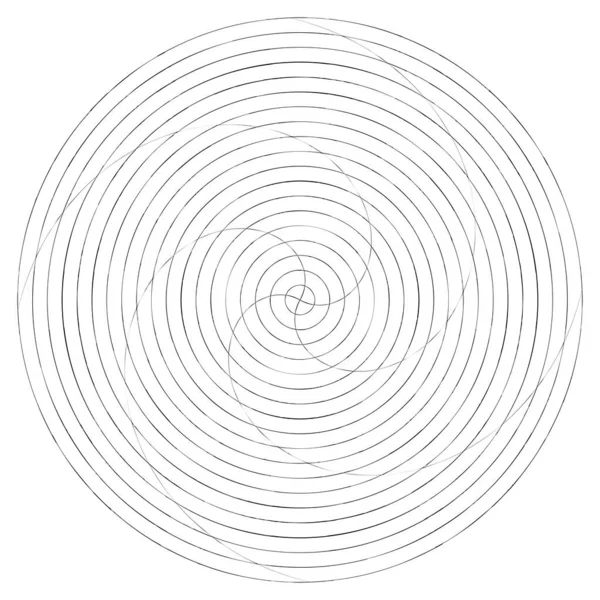Espiral Abstracta Remolino Elemento Giratorio Voluta Vector Hélice — Vector de stock