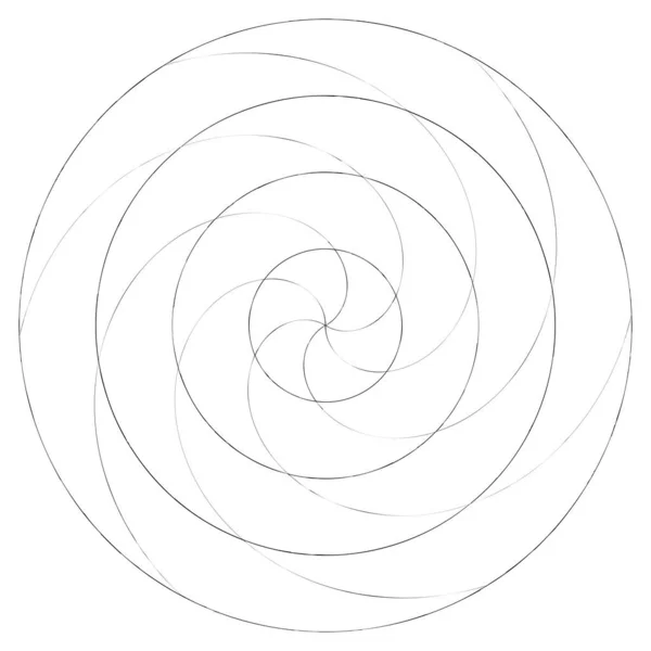 Abstract Spiral Swirl Twirl Element Volute Helix Vector — Vetor de Stock