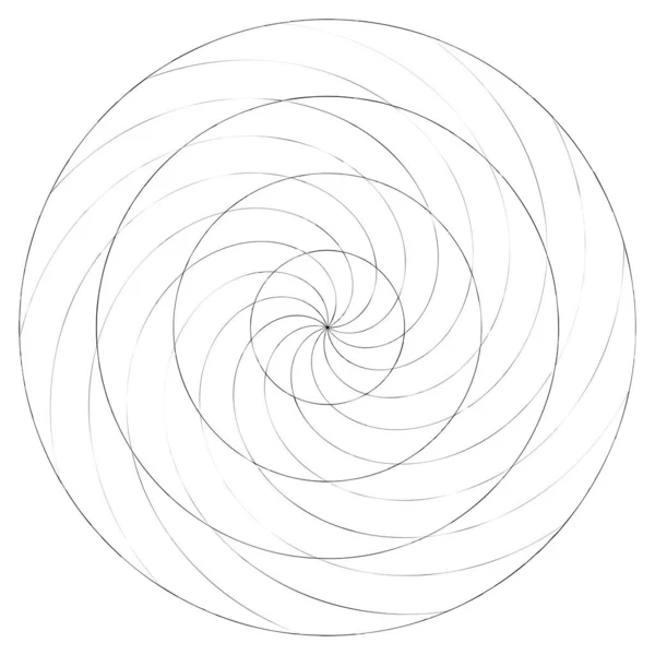 Elemento Astratto Spirale Turbinio Turbinio Voluta Vettore Elica — Vettoriale Stock