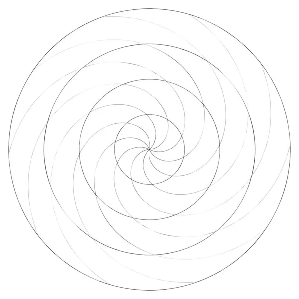 Soyut Spiral Girdap Dönme Elementi Volt Sarmal Vektör — Stok Vektör